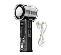 Handheld Mini Fan - Transparent Shell 100 Speeds, Rechargeable 3000mAh Fan