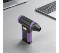 Handheld Turbo Fan 100000RPM 5-Speed Screen(Purple) | 100000RPM turbo speed, 5-speed adjustment, LED screen display, brushless motor, handheld design