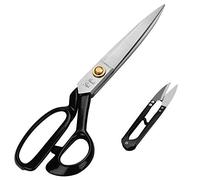 Handi Stitch Tijeras Costura Profesional y Cortahilos - Tijera Costurera Acero Inoxidable 25 cm - Tijera de Tela para Cortar Telas Cuero Alteraciones - Tijeras Sastre Profesional