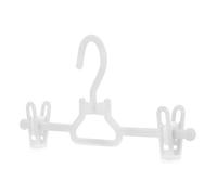 HANGERWORLD 20 Perchas de plástico Blancas de 30 cm para niños pequeños