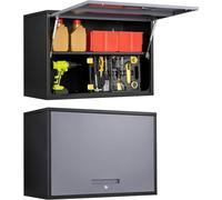 Hangkast - Armario de taller - Cajonera para herramientas - Armario de pared - Armario metálico - Con cerradura - Acero - 55 x 80 x 40 cm