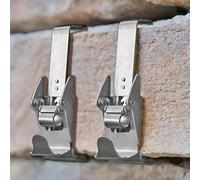 Hangman Abrazaderas para colgar ladrillos para exteriores, resistentes, de 2-1/4 a 2-3/4 pies, ganchos de ladrillo, 30 libras, sin daños en la pared: sin taladro, agujeros, clavos o tornillos (paquete