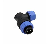 HangTon AC200MAX AC300 EP500 RV Conector circular de aviación de 2 pines en ángulo recto 12 V 30 A alimentación para salida Bluetti CC impermeable IP68 4-12 mm cable enchufe macho contacto
