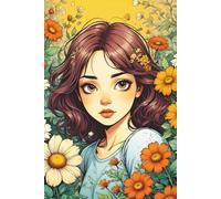Hannah Collection: Golden Bloom Lined Notebook for Teen Girls: Bright Floral Journal for High School & Secondary Students | Wide Ruled Notebook for Notes, Writing, and Daily School Use