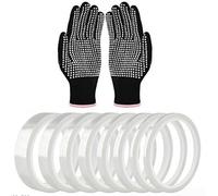 HanOaki Cinta adhesiva de silicona PET 180C-220C resistente al calor para aislamiento de galvanoplastia, 8 rollos