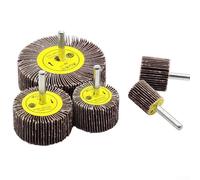 HanOaki Disco de rueda de aleta de molienda grano 80 1680 mm, rueda de lijado abrasiva esmeril vástago de 6 mm para taladro de metal, madera, modelo de avión, pulido, 1 unidad (80 mm)