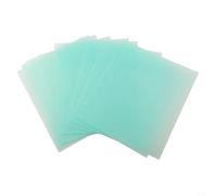 HanOaki Paquete de 10 cubiertas de lente de casco de soldadura de PC de 138 x 126 mm, placa protectora transparente para máscara de soldadura, reemplazo de escudo de seguridad (115 x 90 mm)