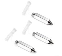HanOaki Profesional Plumb Bob 226.8 g Heavy Duty Acero y Latón Herramienta Hexagonal para Carpintería (3PCS)