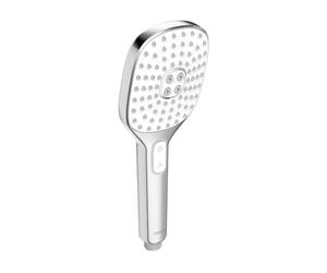 Hansa Activejet - Cabezal de ducha 110, 3 chorros, blanco/cromo 84330200