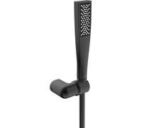 Hansa Aurelia - Conjunto de ducha, soporte y manguera, negro mate 4717013033