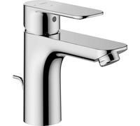 Hansa Basic - Grifo de lavabo con desagüe, cromo 5550220300006