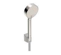 Hansa Basicjet - Conjunto de alcachofa de ducha, soporte y manguera, 3 chorros, ECO, cromo 44680133