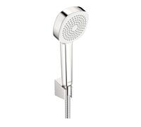 Hansa Basicjet - Conjunto de alcachofa ducha, 1 chorro, soporte y manguera, cromo 44600113