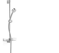 Hansa Basicjet - Conjunto de ducha con barra de pared 650, cromo 44780211