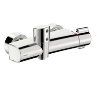 Hansa Clinica - Grifo automático termostático de ducha, alimentación por batería, cromo 08866200