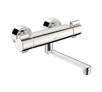 Hansa Clinica - Grifo termostático de lavabo con caño giratorio, Thermo Cool, cromo 08806202