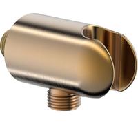 Hansa - Codo de pared con soporte, bronce cepillado 290019-81