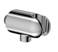 Hansa - Codo de pared con soporte, cromo 290019