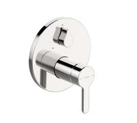 Hansa Designo - Grifo empotrado de bañera con conmutador para 2 salidas, cromo 81119563