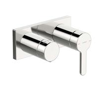 Hansa Designo - Grifo empotrado para 2 dispositivos, cromo 44519583