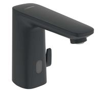 Hansa Electra - Grifo termostático de lavabo, a pilas, Bluetooth, negro mate 9210221933