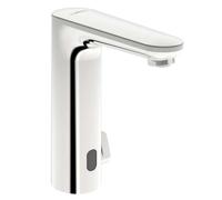 Hansa Electra - Grifo termostático electrónico de lavabo, alimentación por pilas, Bluetooth, cromo 93702219