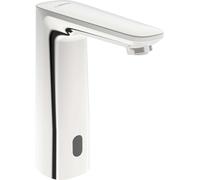 Hansa Electra - Válvula electrónica para lavabo, para agua fría, alimentación de red, Bluetooth, cromo 93012009