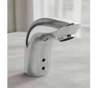 HANSA Grifo de lavabo HANSAELECTRA 6440 6 V, Bluetooth Salida 96 mm DN15 Cromo,