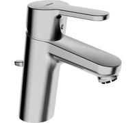 Hansa, grifo monomando para lavabo, modelo HANSAPRIMO XL 4938, con tubería de cobre, juego de desagüe, alcance de 111 mm, acabado cromado, 1 unidad.