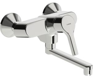 Hansa HA, grifo monomando para lavabo y cocina, modelo HANSAPALENO 5638, alcance de 242 mm, DN15, cromo, 1 unidad.