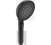 HANSA HANSAAURELIA ducha de mano, 3 chorros, 110mm, con pulsador, 4733010033, Color: Negro mate