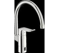 HANSA HANSACARE Grifo de cocina Hybrid, híbrido/Bluetooth, accionado por batería, 178 mm de proyección, cromo, 46142209