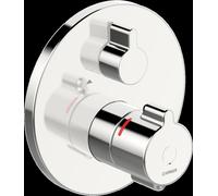 HANSA HANSAclinca Juego de seguridad + prefabricado para mezclador de ducha, 1 consumidor, empotrado, cromo, 88619085