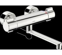 Hansa Clinica - Grifo termostático de lavabo con caño giratorio, Thermo Cool, cromo 08806202