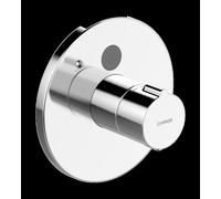 HANSA HANSAELECTRA Mezclador de ducha, sin contacto, accionado por pilas, para montaje en pared, cromo, 81909001