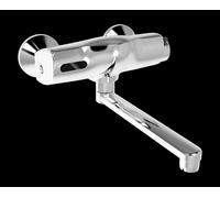 Hansa Electra - Grifo automático de pared para lavabo, cromo 64452201