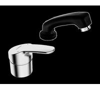 HANSA HANSAMIX Mezclador monomando de peluquería, ducha extraíble, con dispositivo de seguridad, 01262183