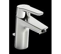 HANSA HANSAPOLO Mezclador monomando de lavabo, baja presión, con juego de desagüe, proyección de 102 mm, 51522293, 51531193