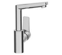 Hansa HANSATWIST: Grifo monomando para lavabo, de un solo orificio, con palanca completa y sin kit de desagüe