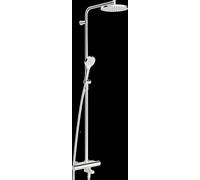 HANSA HANSAVIVA Mezclador de ducha tipo lluvia, con caño, proyección 126mm, Thermo Cool, MagShelf, con termostato, cromo, 65162201