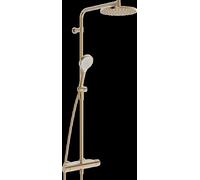 HANSA HANSAVIVA Mezclador de ducha tipo lluvia, Thermo Cool, MagShelf, con termostato, altura 1190mm, 6515920181, Color: bronce cepillado