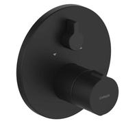 Hansa Home - Grifo termostático empotrado para 2 dispositivos, negro mate 8862904533