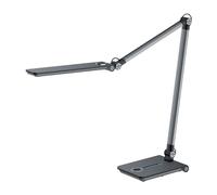 Hansa | Lámpara LED de sobremesa Wave | Intensidad Regulable | con pie | Gris | 450 LM