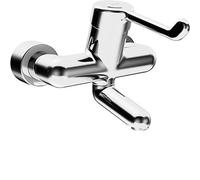 Hansa Medipro - Grifo monomando de pared para lavabo, cromo 02542202
