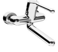 Hansa Medipro - Grifo monomando de pared para lavabo, cromo 02552206