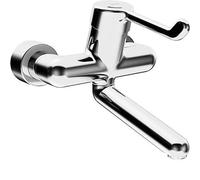 Hansa Medipro - Grifo monomando de pared para lavabo, cromo 02562202