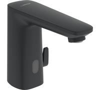 Hansa Electra - Grifo termostático de lavabo, a pilas, Bluetooth, negro mate 9210221933