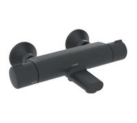 Hansa Micra - Grifo de bañera termostático, Thermo Cool, negro mate 5816217133