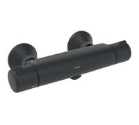 Hansa Micra - Grifo de ducha termostático, Thermo Cool, ECO, negro mate 5815017133
