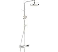 Hansa Micra, juego de ducha con cabezal de lluvia regenerativo, 3 modos de chorro, alcance de 445 - 470 mm, cromado, 1 unidad.